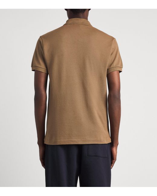 Lacoste Brown Cotton Original Polo Shirt for men