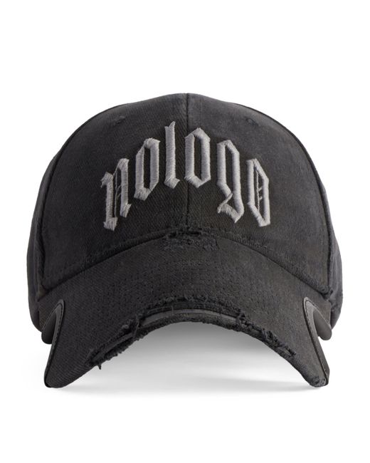 Balenciaga Cotton Nologo Baseball Cap in Black for Men | Lyst