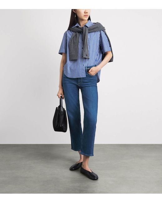 PAIGE Blue Mason Ankle Straight Jeans