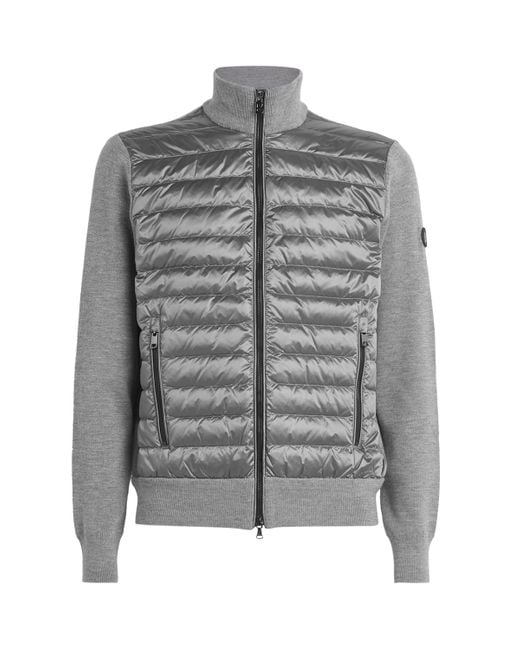 Bogner Gray Padded Zisco Hybrid Jacket for men