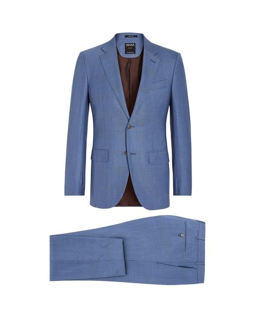 Zegna Blue Wool Centoventimila 2-piece Suit for men