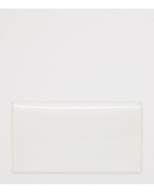 Christian Louboutin White Bettina Patent Leather Clutch Bag