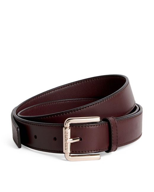 Max Mara Brown Leather Belt
