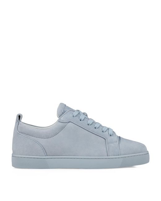 Christian Louboutin Blue Louis Junior Orlato Suede Low-top Trainers for men
