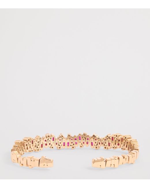 Suzanne Kalan Pink Diamond And Ruby Shimmer Audrey Bangle