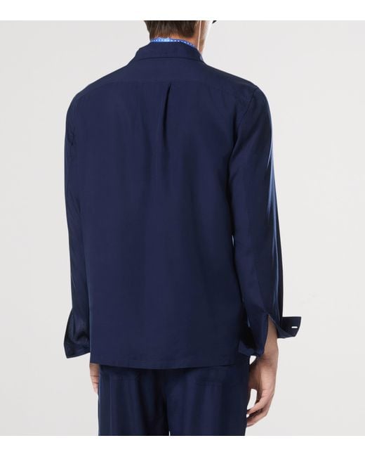 Tom Ford Blue Cotton Overshirt for men