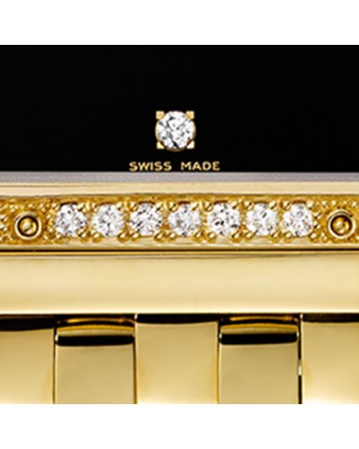 Cartier Metallic Medium Yellow Gold And Diamond Panthère De Watch 36.5mm