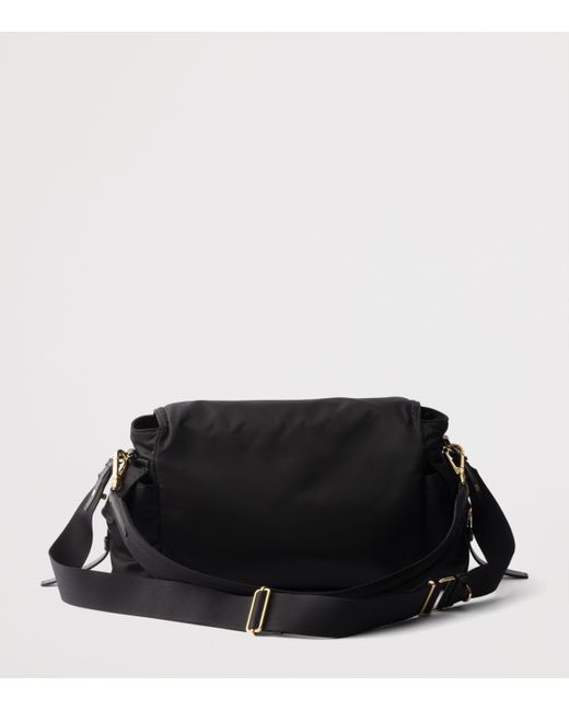 Prada Black Large Re-Nylon Shoulder Bag