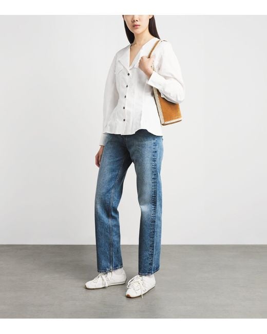 Claudie Pierlot Blue Washed Straight Jeans