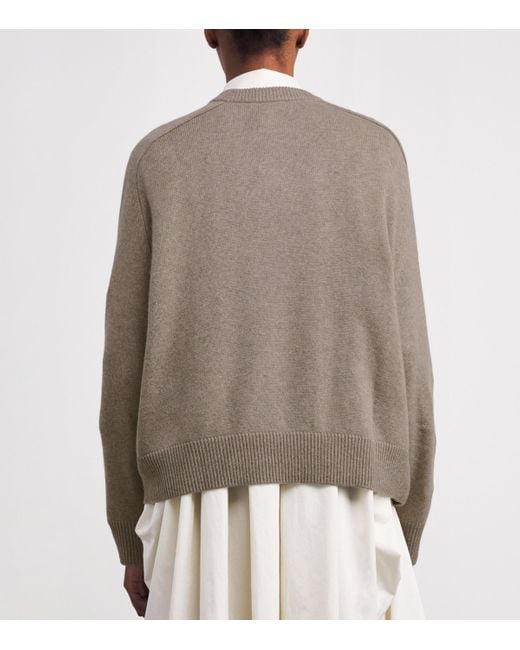 Soft Goat Brown Cashmere Boyfriend Sweater