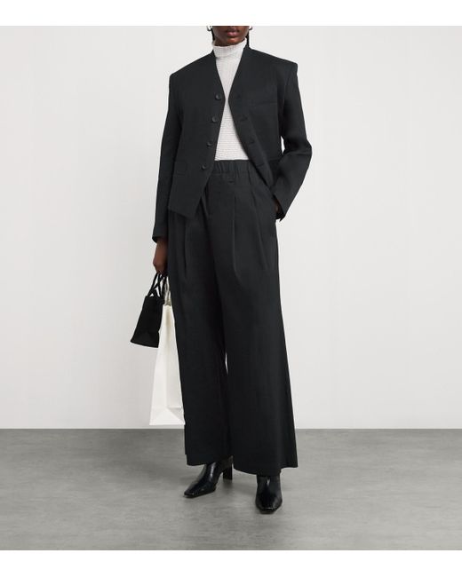 Issey Miyake Black Washi Ensemble U Trousers