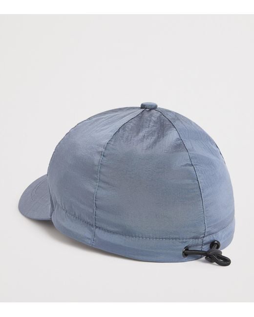 Stone Island Blue Logo Baseball Cap for men