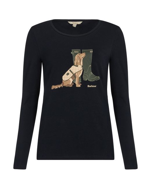 Barbour Blue Hedley Long Sleeve T-Shirt