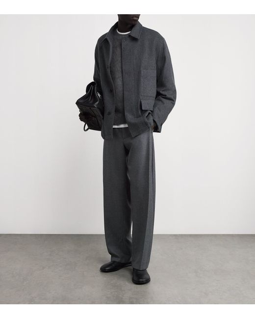 LE17SEPTEMBRE Gray Wool Field Jacket for men