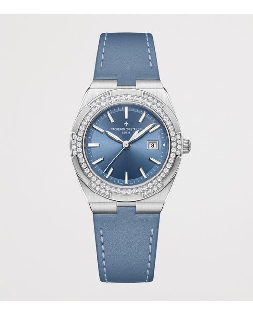 Vacheron Constantin Blue Stainless Steel Overseas Watch