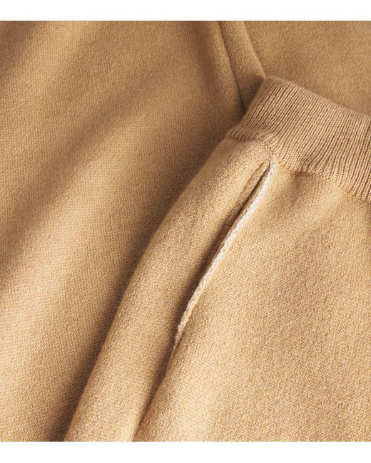 Johnstons Natural Cashmere-Blend Double-Faced Trousers
