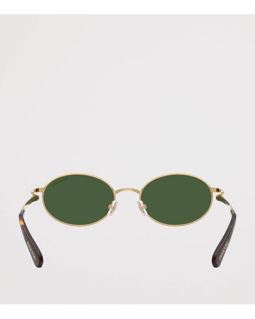 Swarovski Green Sk7033 Oval Sunglasses