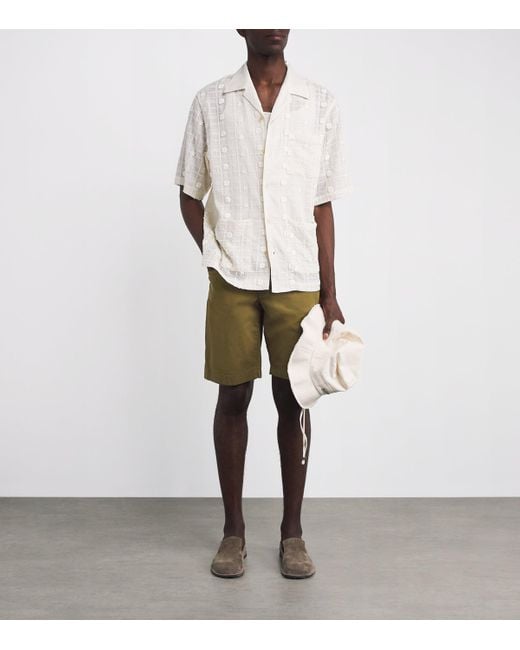 Jacob Cohen Green Stretch Cotton Nicolas Bermuda Shorts for men