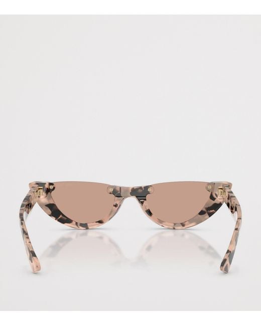 Jimmy Choo Pink Oval Sunglasses