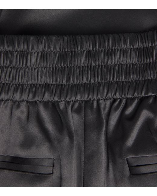 Joseph Black Satin Dijon Tailored Trousers