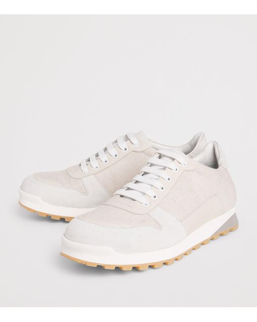 Isaia White Runner Sneakers for men