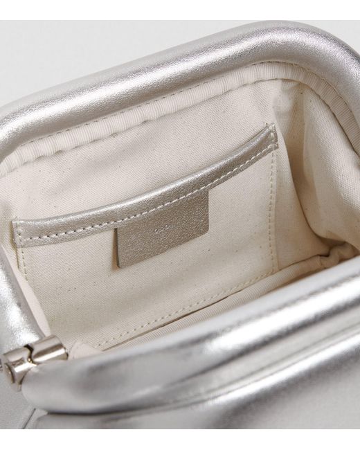 OSOI Gray Leather Pecan Brot Cross-body Bag