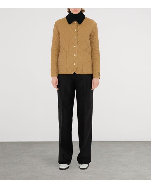 Burberry Natural Quilted Barn Jacket