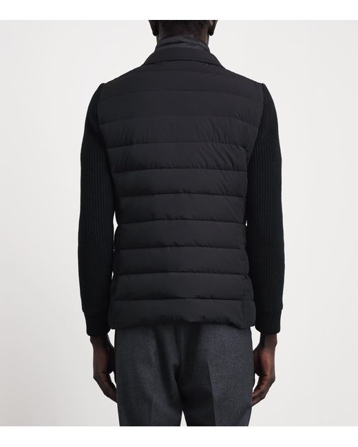Moorer Black Hybrid Rogers Jacket for men