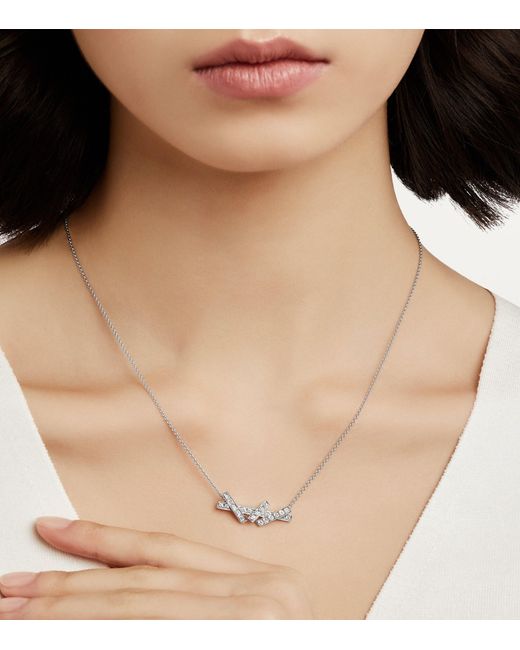 Graff Metallic And Diamond Threads Necklace