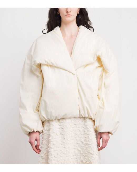 Jacquemus White The Châle Bomber Jacket