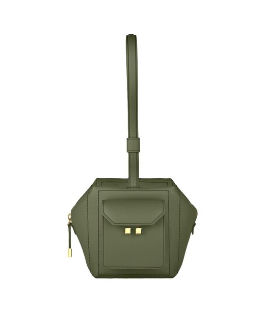 Chopard Green Mini Leather Ice Cube Top-Handle Bag