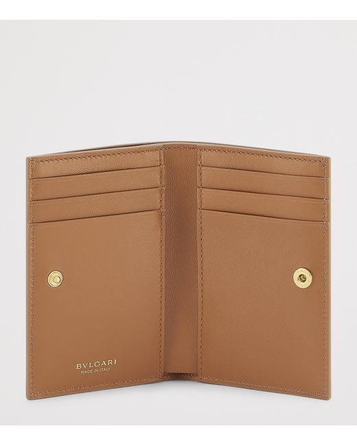 BVLGARI Natural Leather Serpenti Forever Folded Card Holder