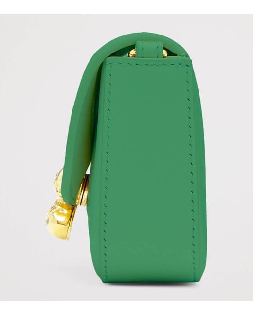 Alexander McQueen Green Small Skull Flower Cross-Body Bag