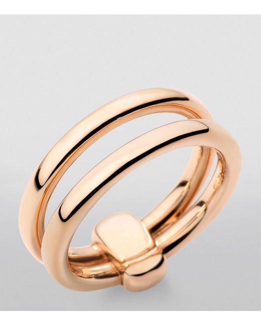 Pomellato Metallic And Diamond Together Ring