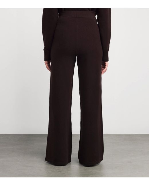 Yves Salomon Black Wool-Blend Drawstring Trousers