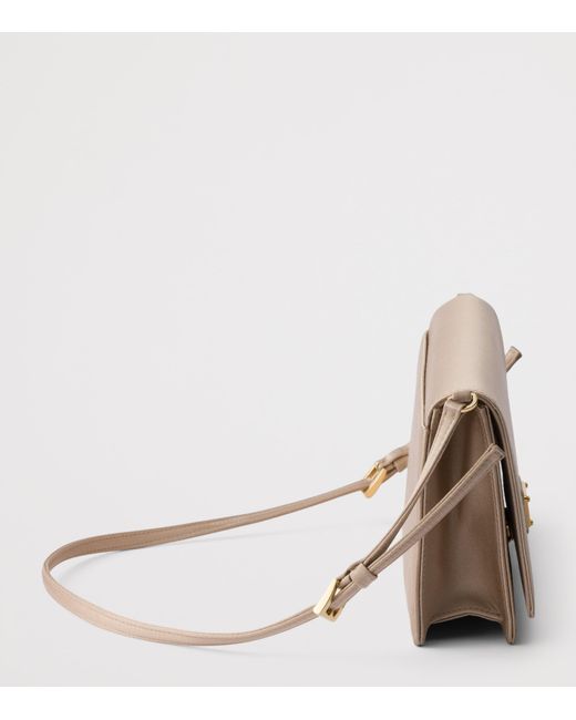 Prada Brown Mini Satin Cross-Body Bag