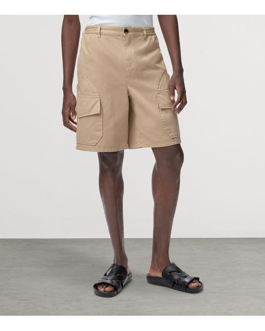 Loewe Natural X Paula's Ibiza Cotton-Satin Cargo Shorts for men