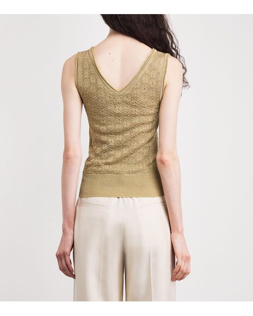 RETORI Natural Knitted Lurex Tank Top