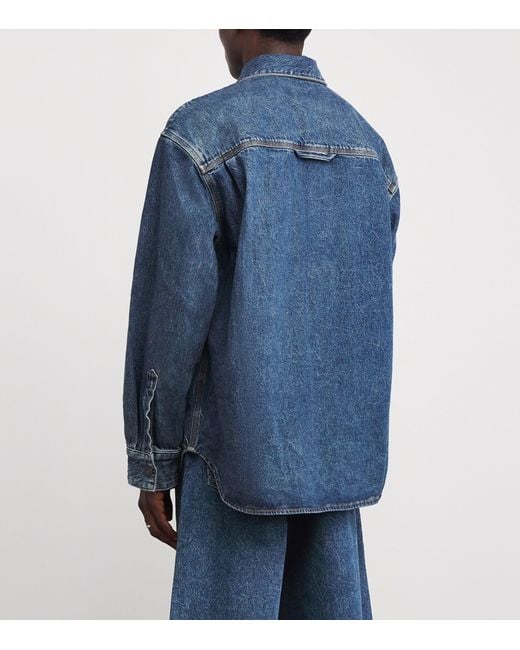 Agolde Blue Oversized Atticus Denim Shirt for men