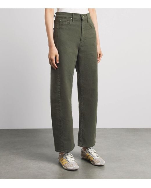 Mother Green The Half-Pipe Wide-Leg Jeans