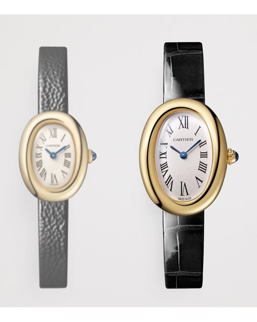Cartier Metallic Small Baignoire De Watch
