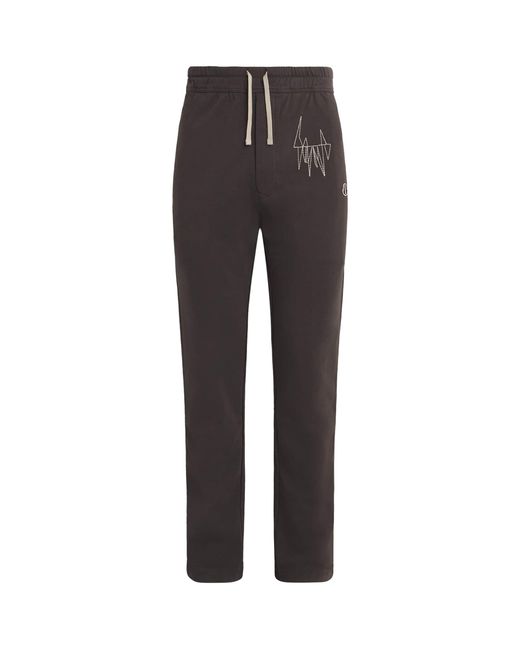 Rick Owens Brown X Moncler Cotton Sweatpants for men
