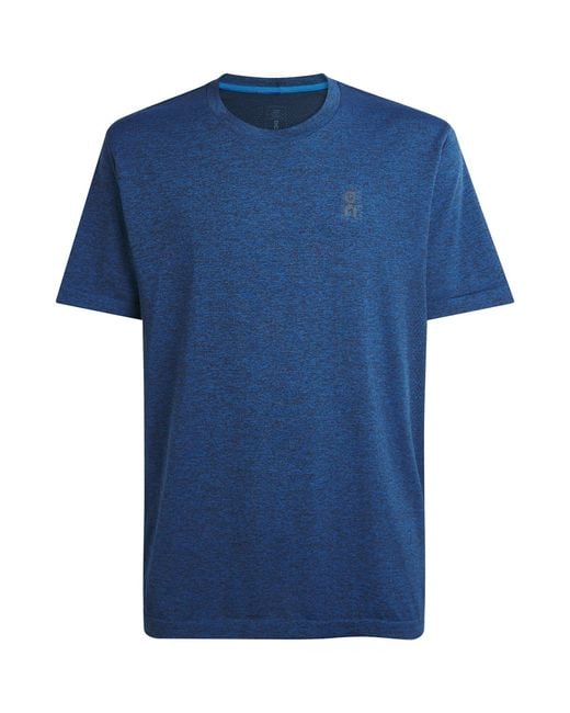 On Shoes Blue Train Flex T-Shirt for men