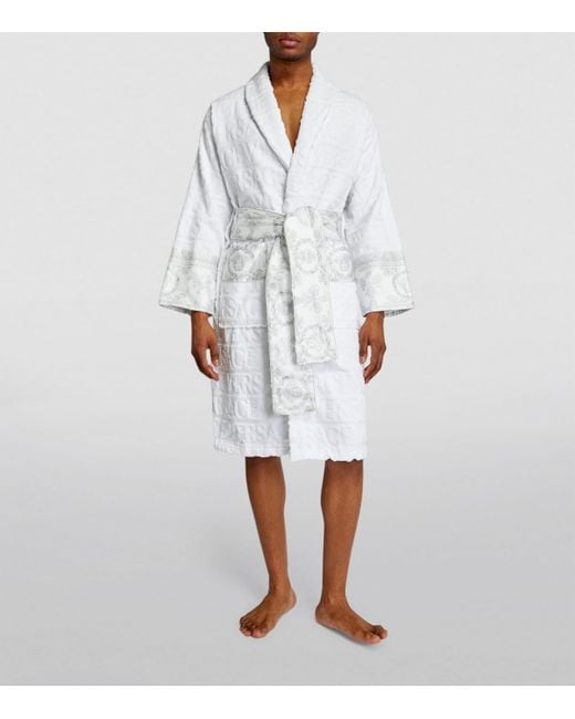 Versace White Baroque Bathrobe