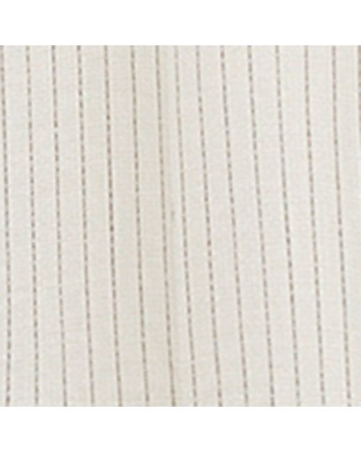 Dunhill White Pinstripe Straight Trousers for men