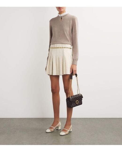 Sandro White Monogram Chain Belt