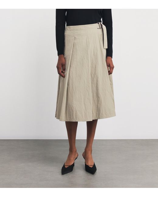 MAX&Co. Natural Midi Wrap Skirt