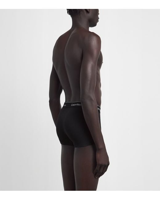 Calvin Klein Black Stretch-Cotton Low Rise Icon Trunks for men