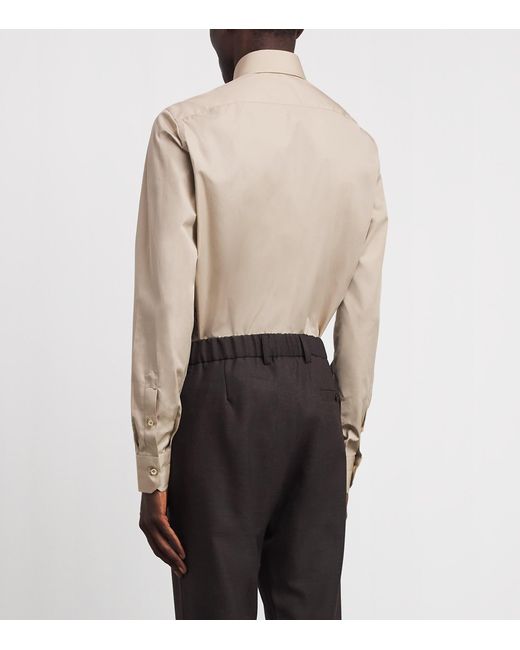 Isaia Natural Cotton Shirt for men