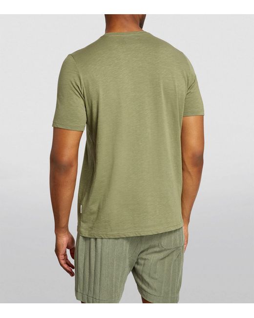 Oliver Spencer Green Cotton T-shirt for men